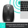 Logitech M190 teljes méretű vezeték nélküli optikai egér piros-fekete