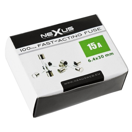 Biztosíték 6.4x30mm 15A