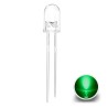 LED 5 mm, FŰZÖLD, 6000 mcd, 525 nm, 20°