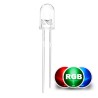 LED 5 mm, RGB színváltó, 4000 mcd, 17°