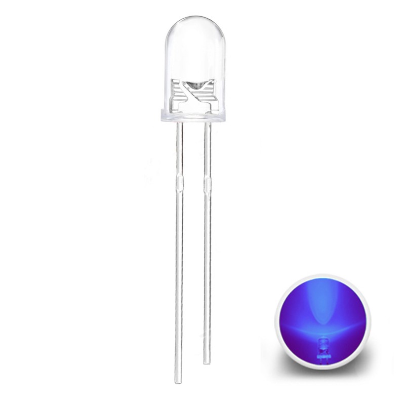 LED 5 mm, LILA (pink), 4200 mCd