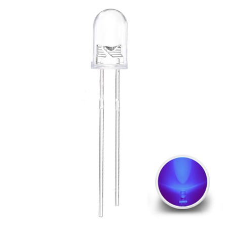 LED 5 mm, LILA (pink), 4200 mCd