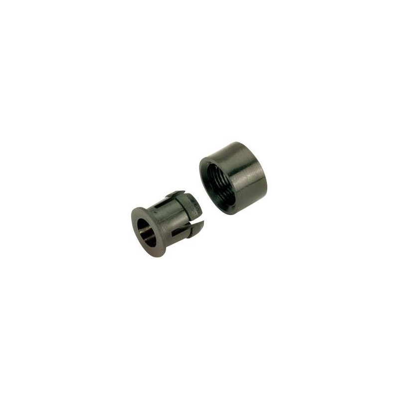 LED foglalat 5 mm, műanyag 2-részes