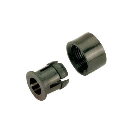 LED foglalat 5 mm, műanyag 2-részes