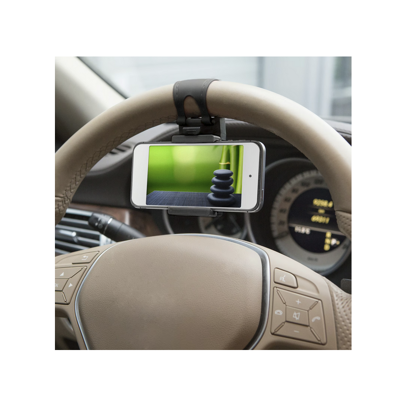 Telefontartó kormányra - fekete