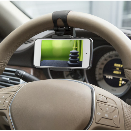 Telefontartó kormányra - fekete