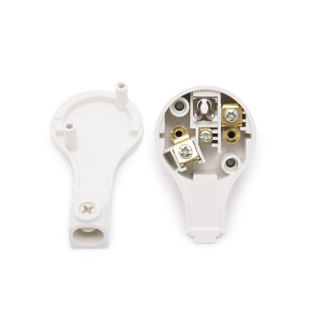 Lengő dugó 250V~50Hz/16A 90° fehér