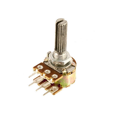 Potenciométer 50K STEREO - 6mm-es