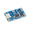 1A USB-s Li-Ion/Li-Po töltő modul akkumulátor védelemmel, micro USB, TP4056