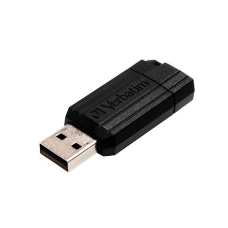 Verbatim 8GB, USB 2.0, 10/4MB/sec. PinStripe, fekete