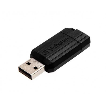 Verbatim 64GB USB 2.0, 10/4MB/sec "PinStripe", fekete