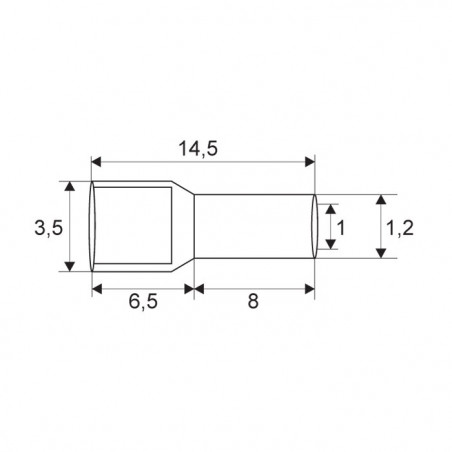 Érvéghüvely 0.75mm2
