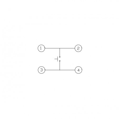 Mikrokapcsoló, SPST, SMT, 1.5mm, 5.1x5.1mm