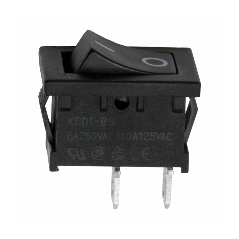 Billenő kapcsoló 2 állású, 1ák, fekete