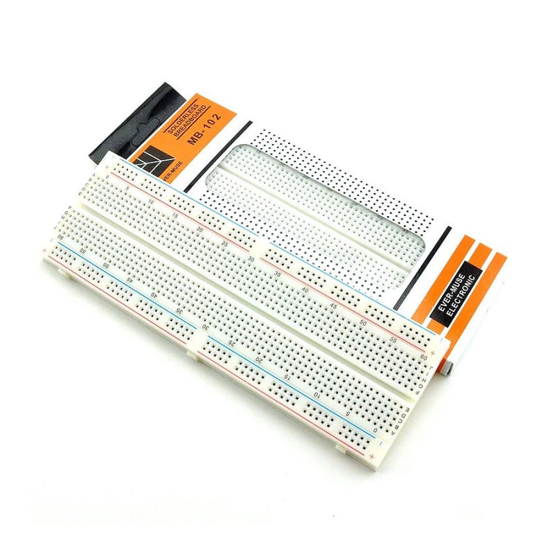 NYÁK lap Forrasztás nélküli próbapanel, 165x55mm