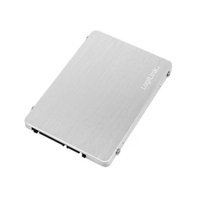Külsõ SSD ház 2.5+ mSata-hoz, alu Logilink