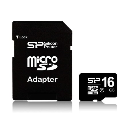 16GB microSDHC Silicon Power CL10 + adapter