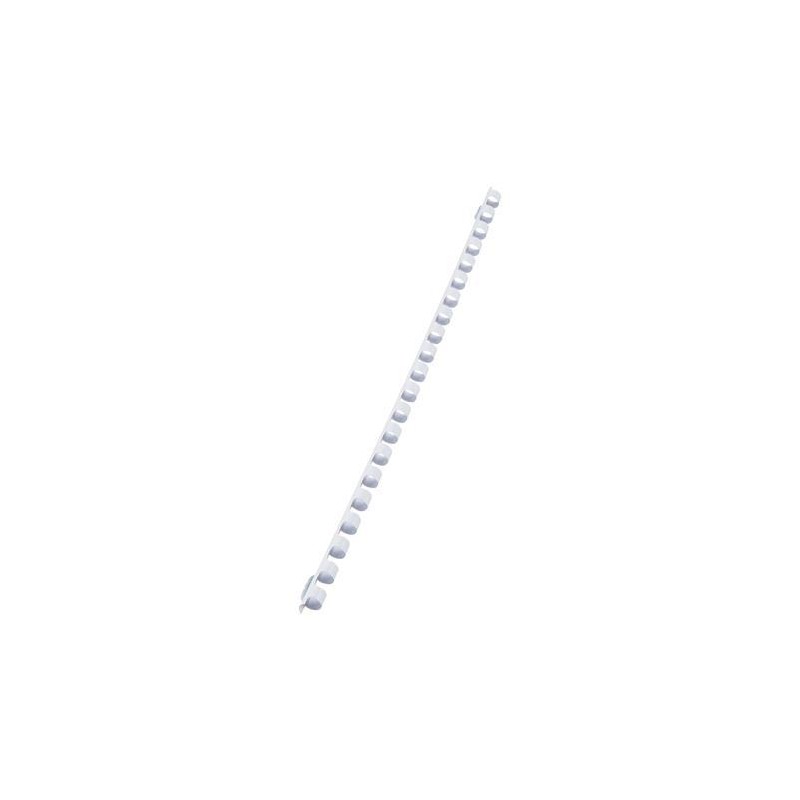 Spirál, műanyag, 8 mm, 21-40 lap, FELLOWES, 100 db, fehér