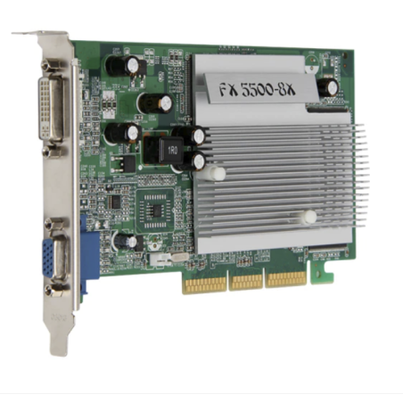 MSI NVIDIA GeForce FX 5500 videokártya, 256MB, DDR, DVI, VGA, AGP