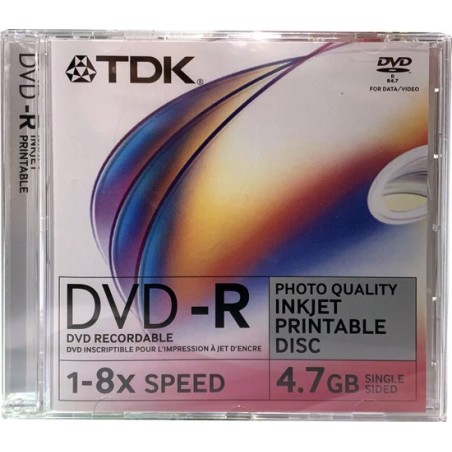 Adathordozó TDK DVD-R 4.7GB Nyomtatható