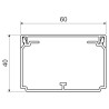 Kábelcsatorna HD 60x40 fehér Kopos