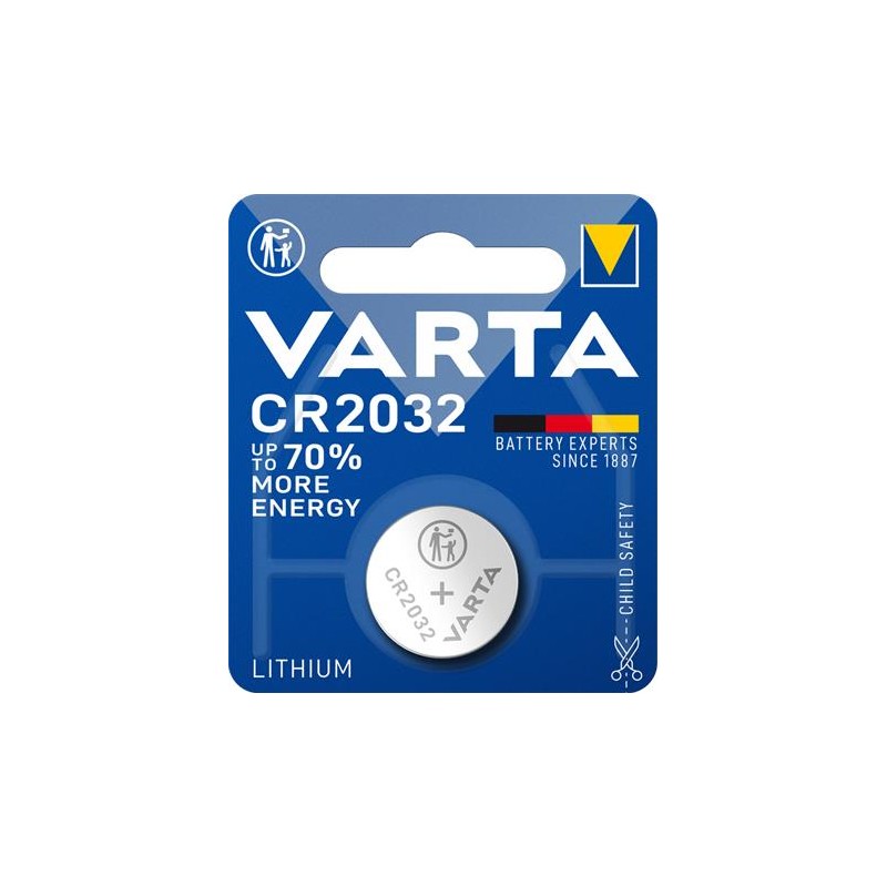 Gombelem, CR2032, 1 db, VARTA Elem