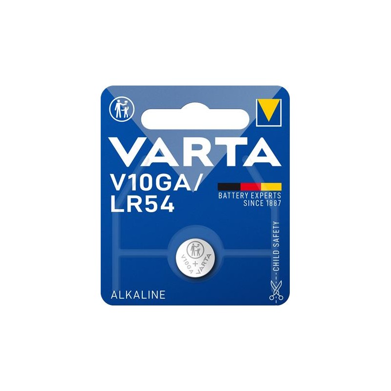 Gombelem, V10GA/LR1130/LR54/189, 1 db, VARTA