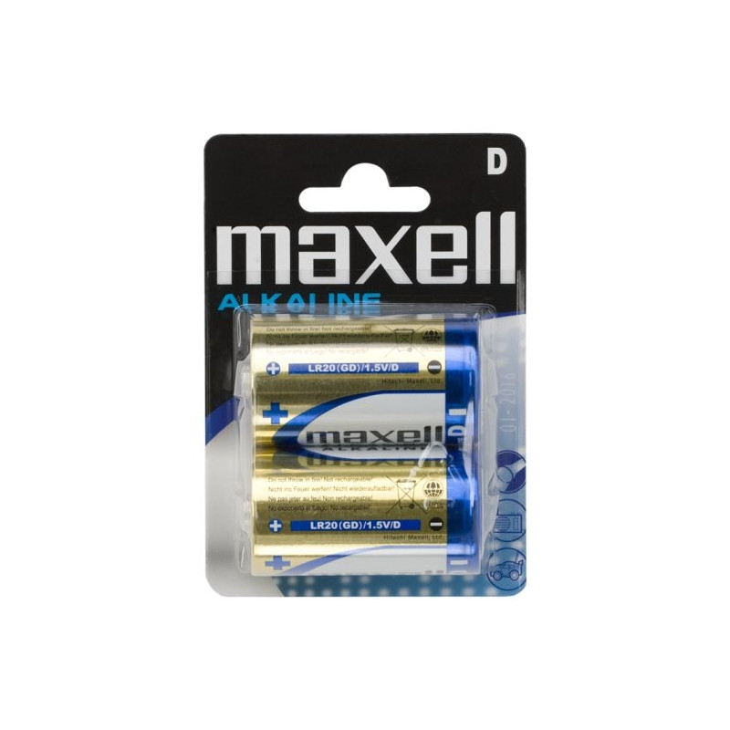 Maxell 1.5V D -alkáli elem- LR20 2PK
