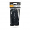 Kábel kötegelő 150x3.6mm fekete (100db)